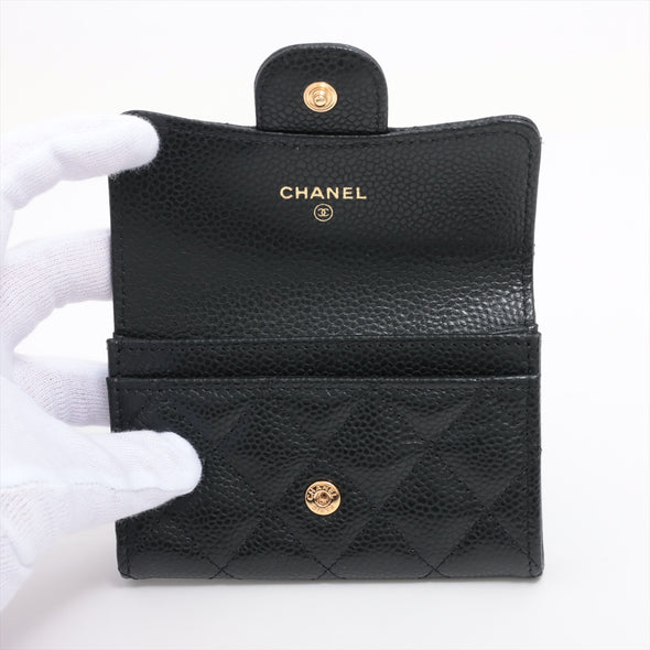 Chanel Black Caviar Leather Card Case [Clearance Sale]