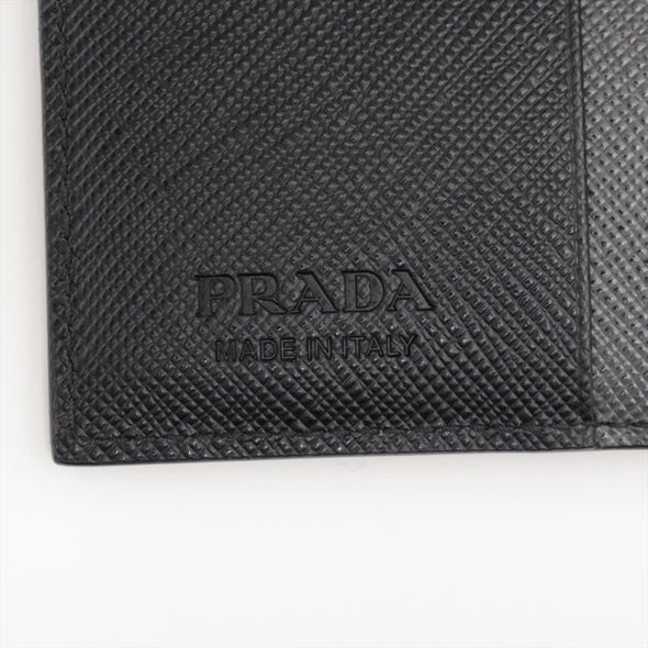 Prada Nero Saffiano Leather Metal Wallet [Clearance Sale]