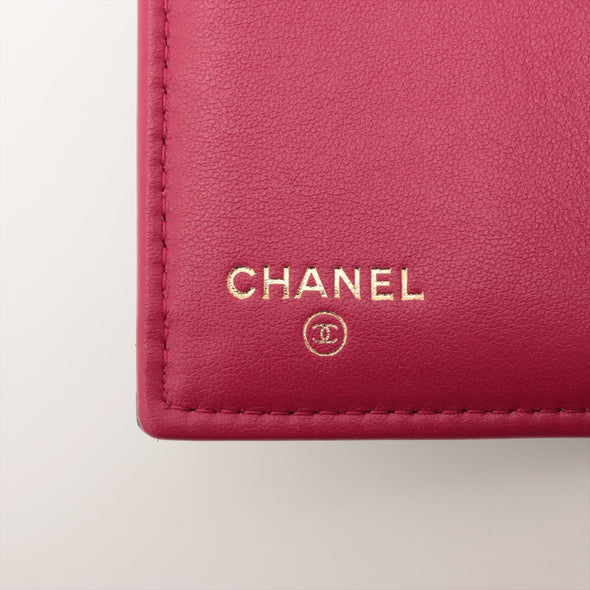 Chanel Black Leather Chanel 19 Compact Wallet [Clearance Sale]