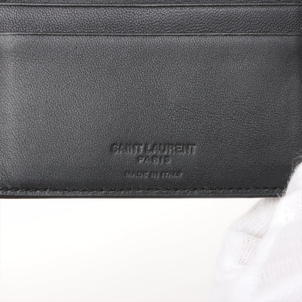 Saint Laurent Black Crocodile Embossed Leather Paris East/West Wallet [Clearance Sale]