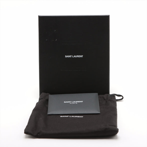 Saint Laurent Black Crocodile Embossed Leather Paris East/West Wallet [Clearance Sale]