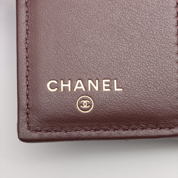 Chanel Black Caviar Leather Compact Wallet [Clearance Sale]