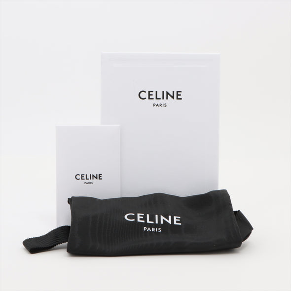 Celine Black Leather Triomphe Small Flap Wallet [Clearance Sale]