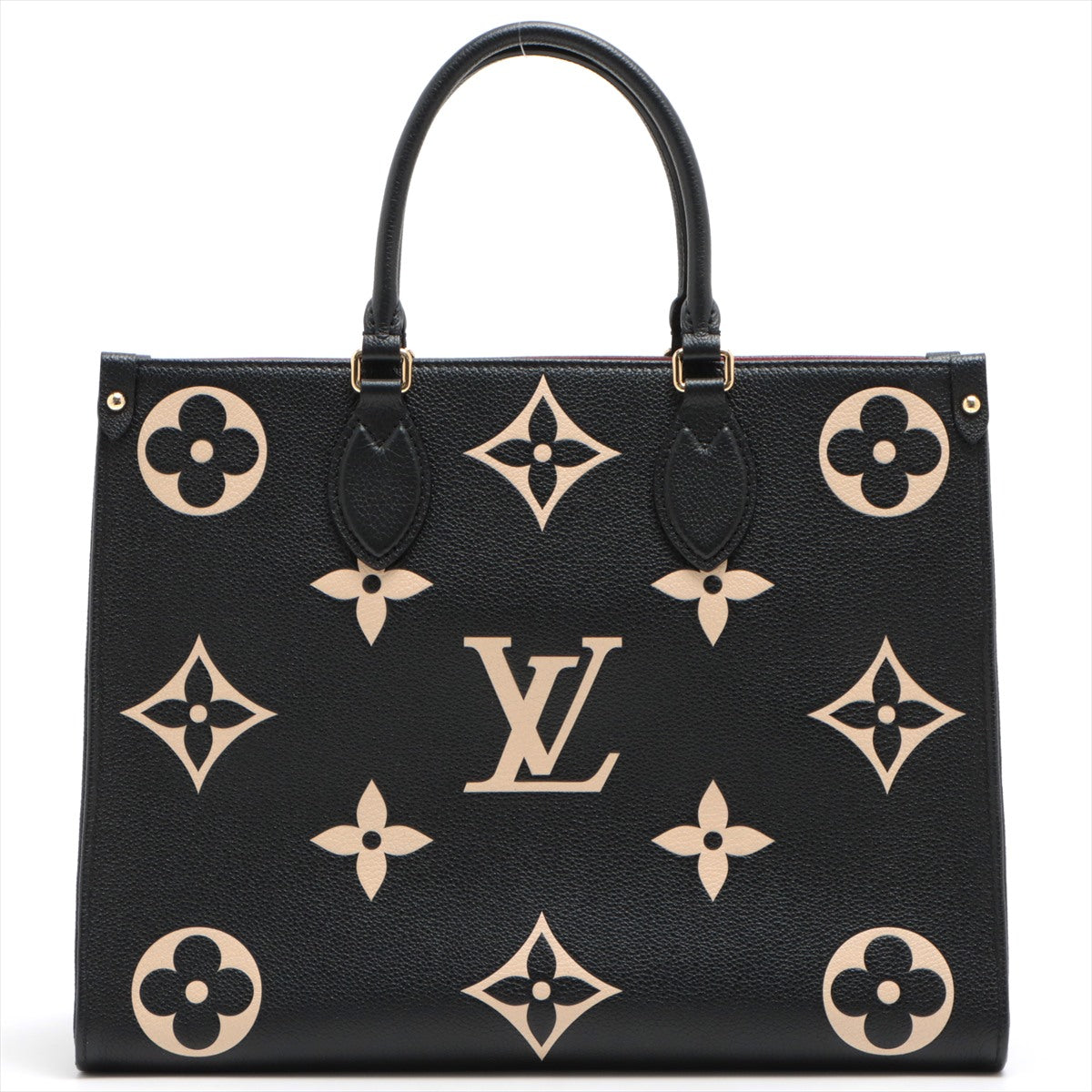 Louis Vuitton M81457 Bicolour Monogram Empreinte Leather Beige