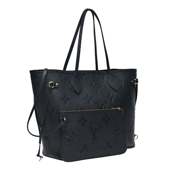 Noir Monogram Empreinte Leather Neverfull MM - 3 (Rented Out)