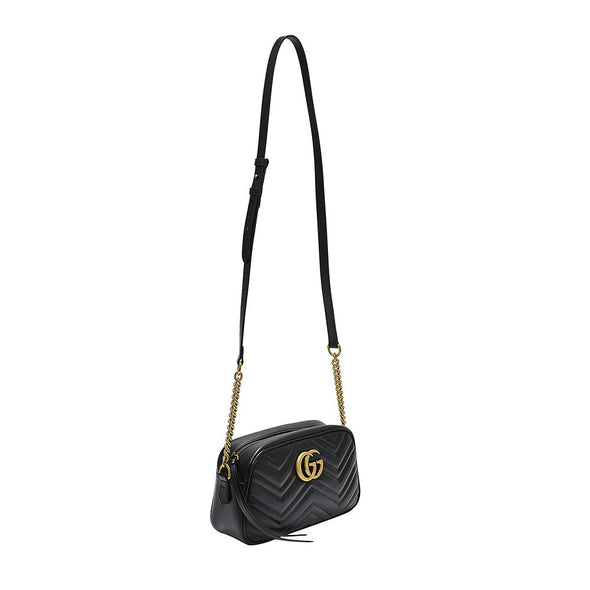 Black GG Marmont Small Matelasse Shoulder Bag - 7 (Rented Out)