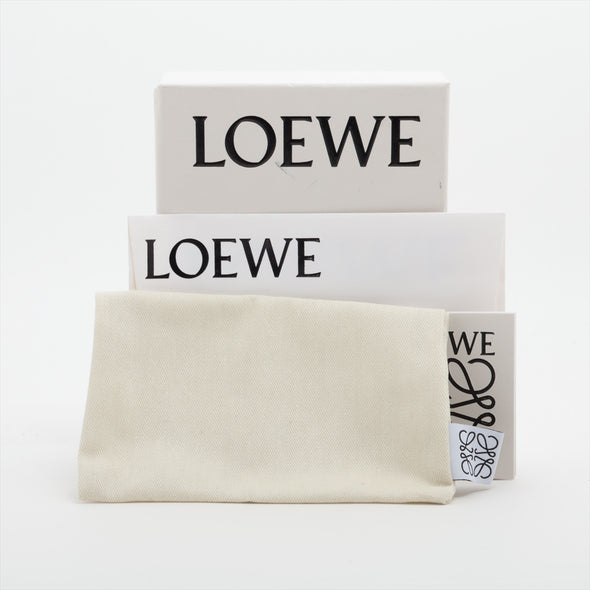 Loewe Sand Pebble Grain Calfskin Leather Anagram Trifold Wallet [Clearance Sale]