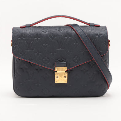 Louis Vuitton Marine Rouge Monogram Empreinte Leather Pochette Metis [Clearance Sale]