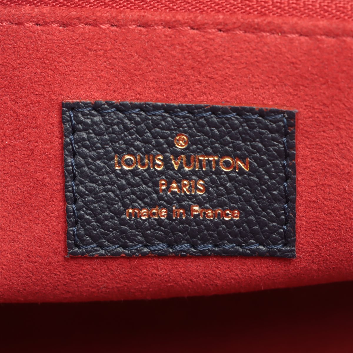 Louis Vuitton Marine Rouge Monogram Empreinte Leather Vavin PM Bag Louis  Vuitton