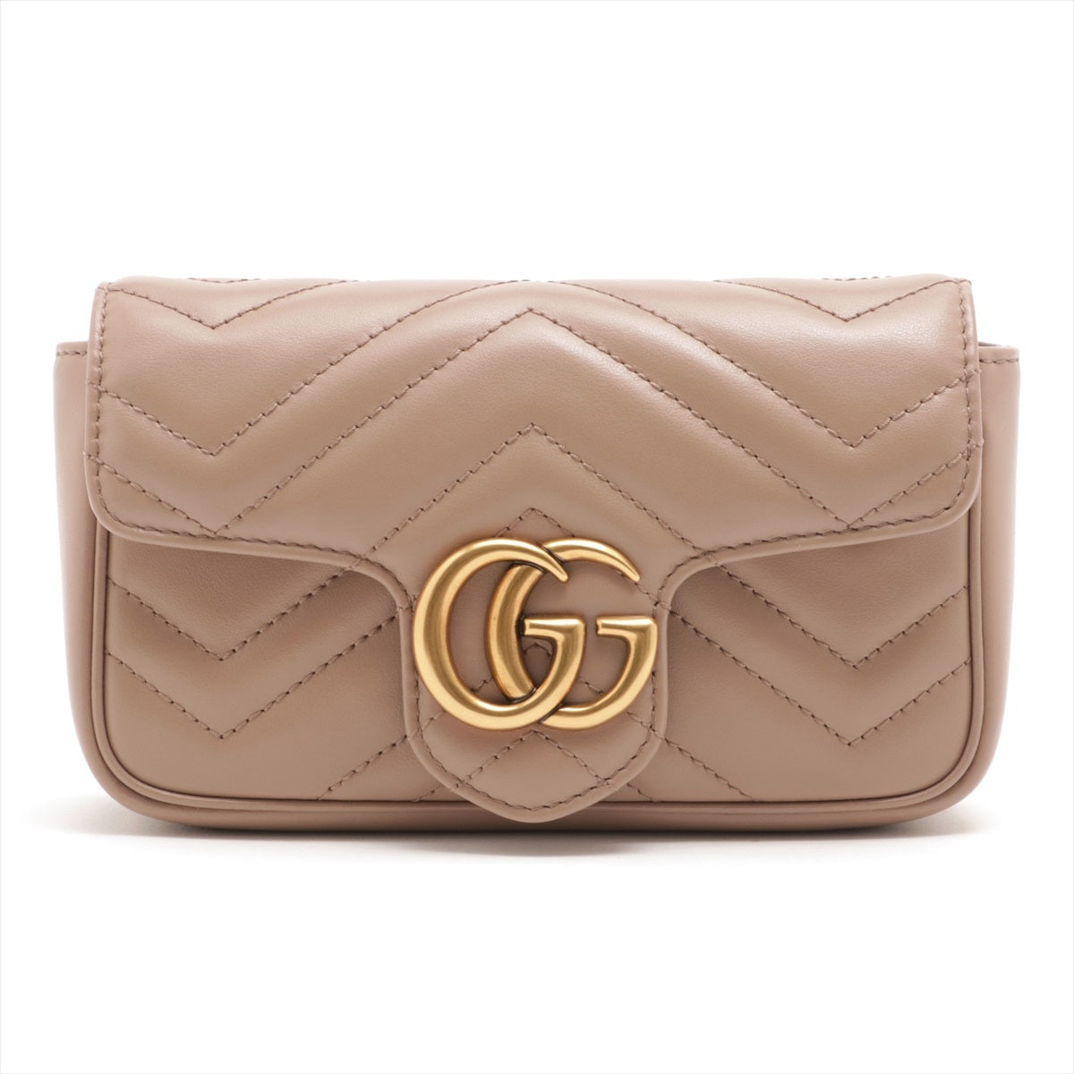 GG Marmont leather super mini bag Dusty pink