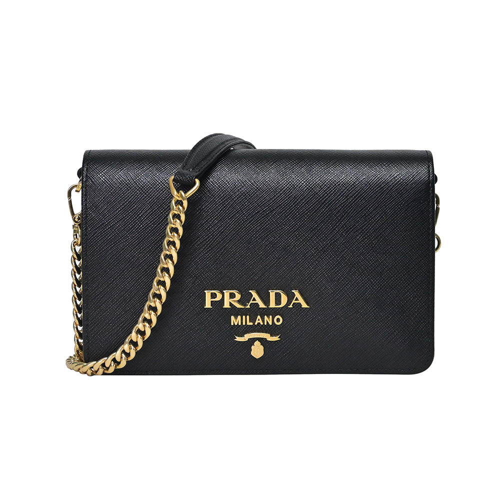 Prada Pattina Saffiano Leather Travel Bag Ivory in Leather with Silver-tone  - US