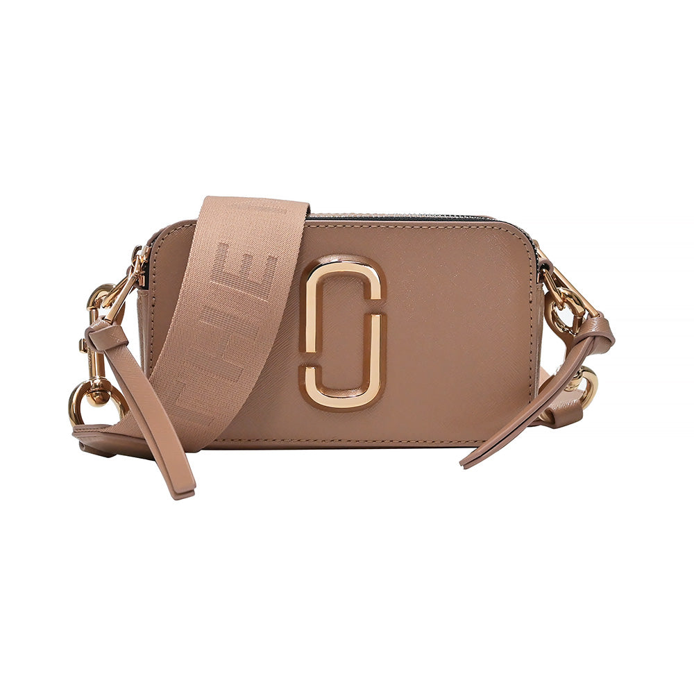 The Marc Jacobs Snapshot Dtm Leather Crossbody Bag In Sunkissed