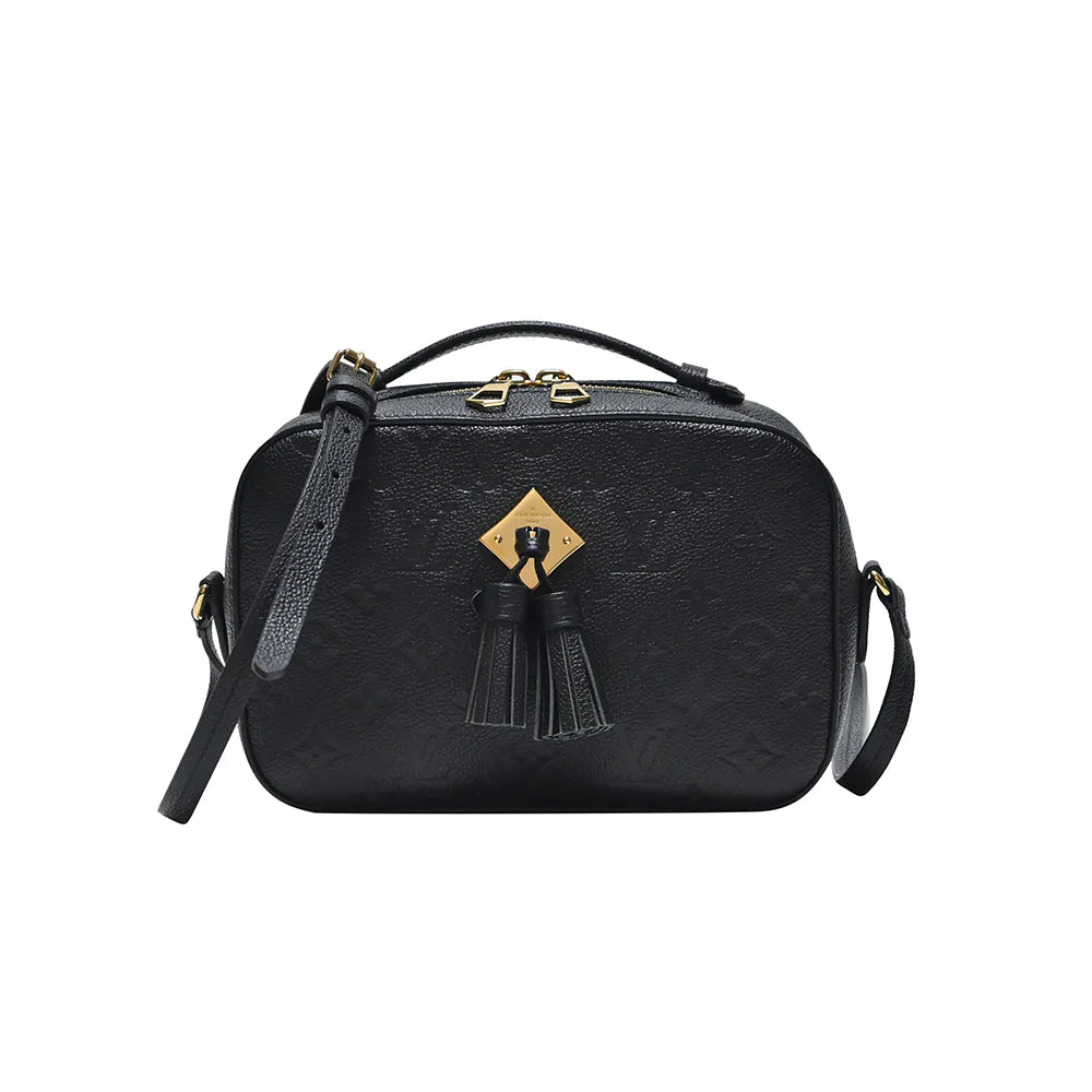 LOUIS VUITTON Saintonge Monogram Black Empreinte Bag, Luxury, Bags