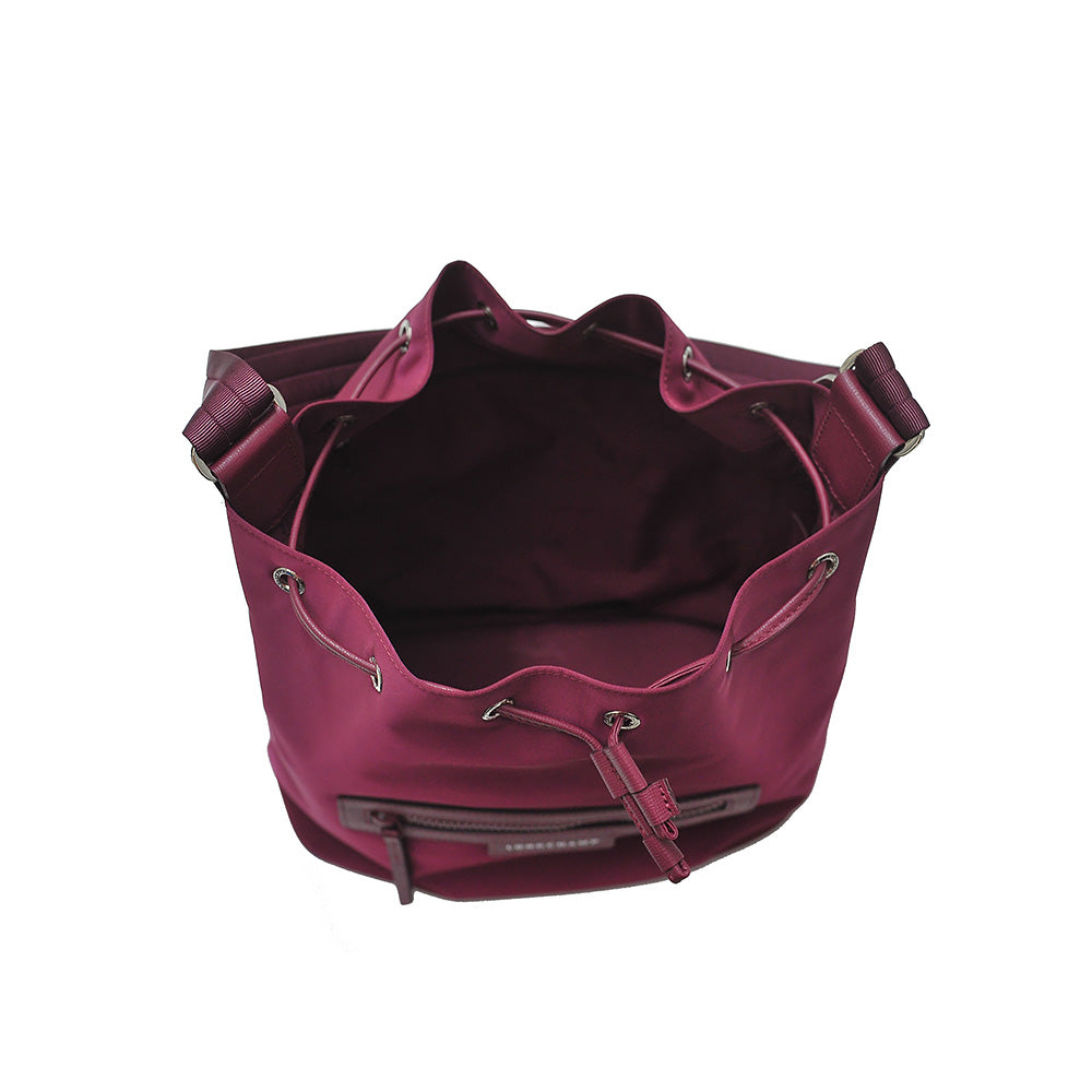 Longchamp Blackcurrent Le Pliage Neo Bucket Bag –